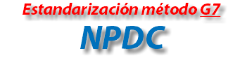Estandarización método G7 NPDC